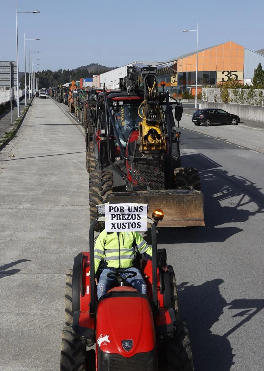 Salida de la protesta desde Río do Pozo