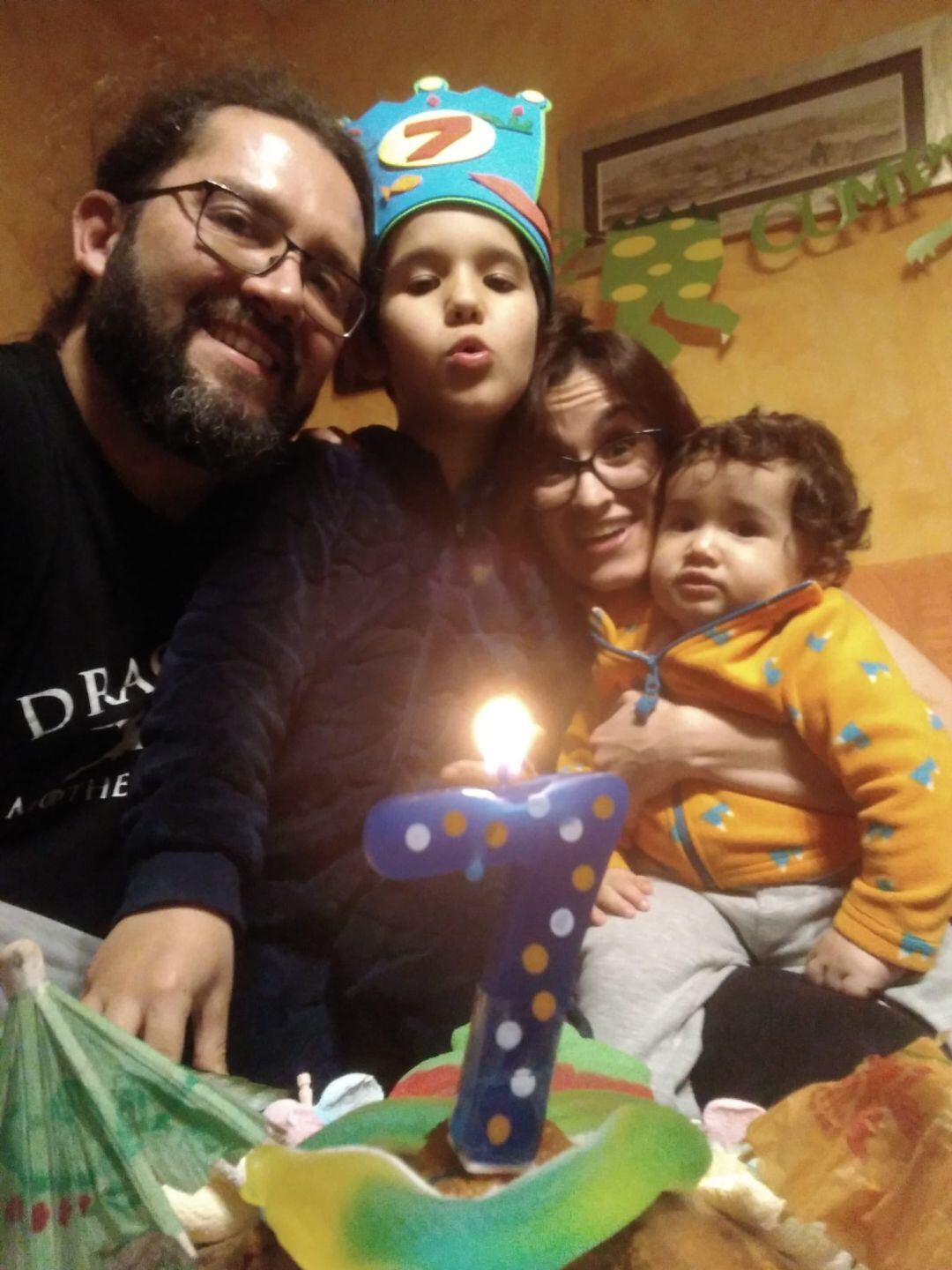 Cumpleaños de Saúl durante el confinamiento