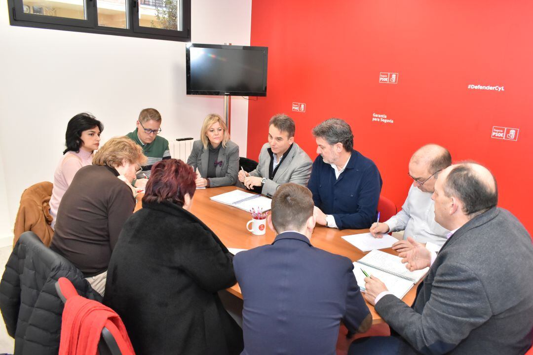 Reunión de la Interparlamentaria del PSOE en la nueva sede del partido socialista