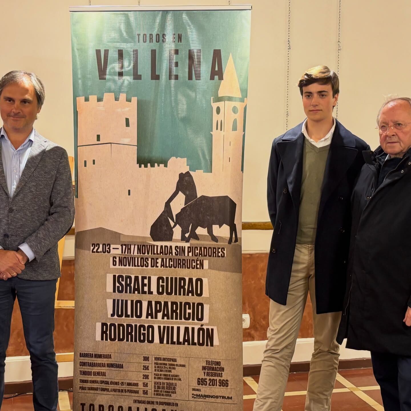 Presentación del cartel de la novillada