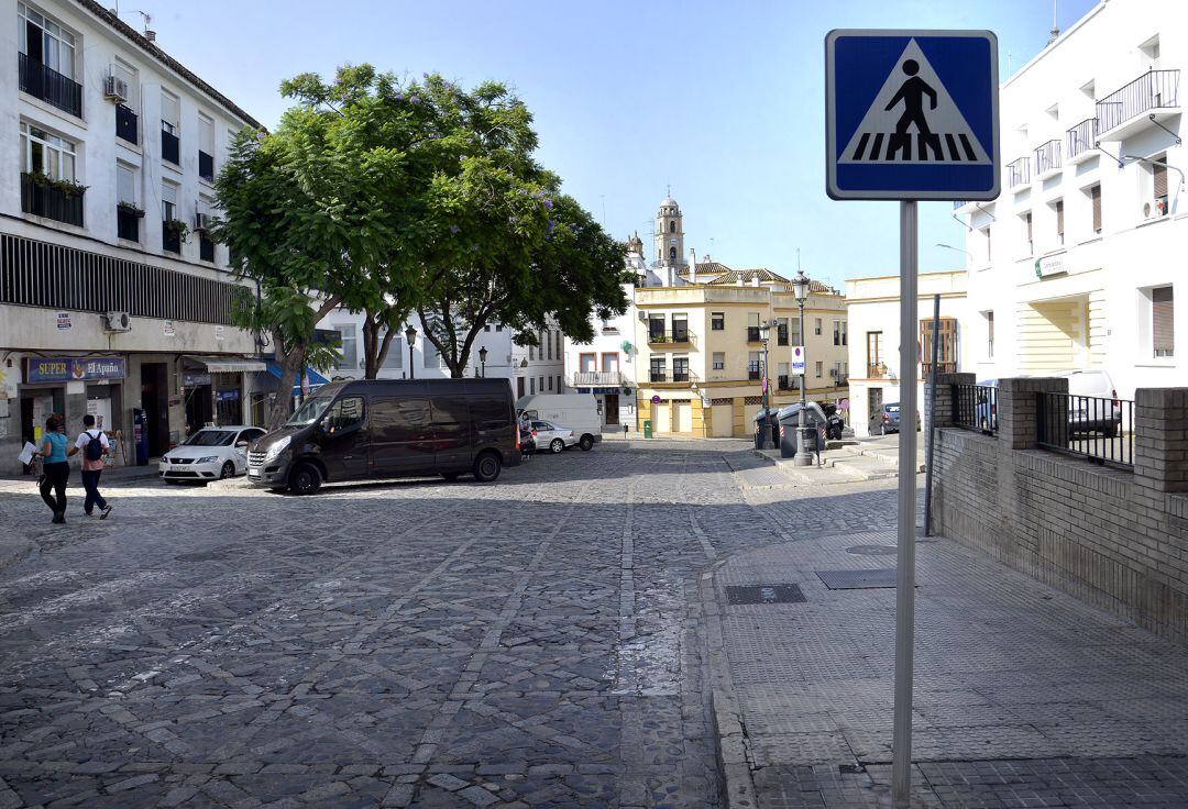 Plaza del Arroyo en el centro de Jerez