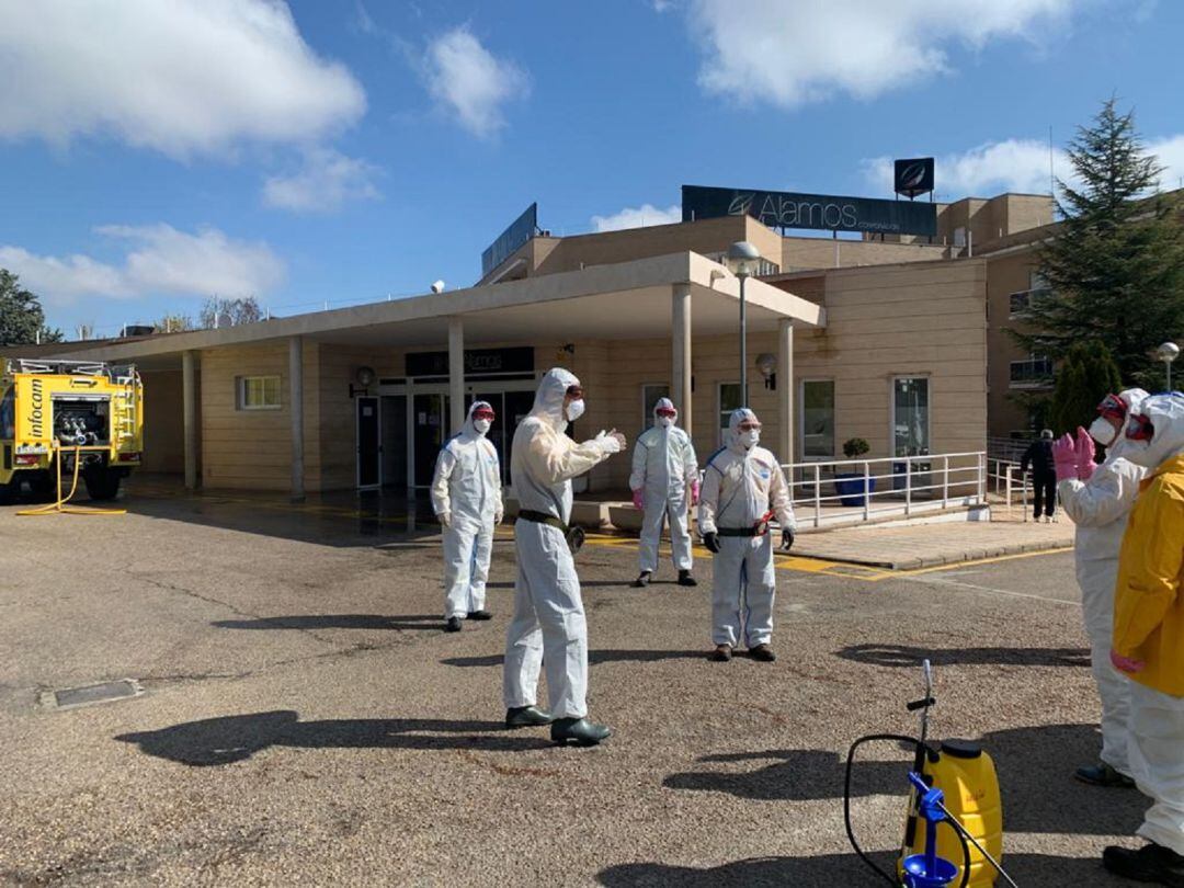 Tareas de limpieza en las residencias