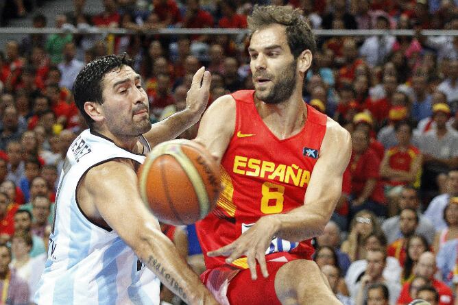 Calderón, durante el encuentro ante Argentina