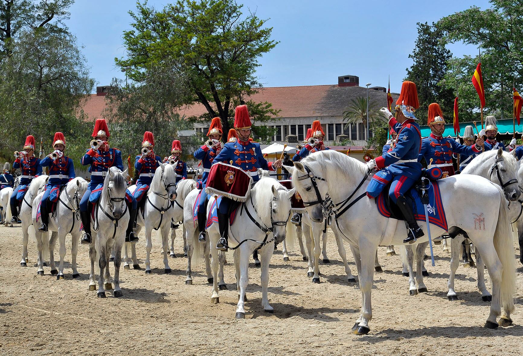 Parada hípica en Jerez