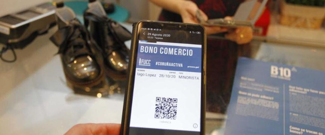 Un bono Presco en un móvil