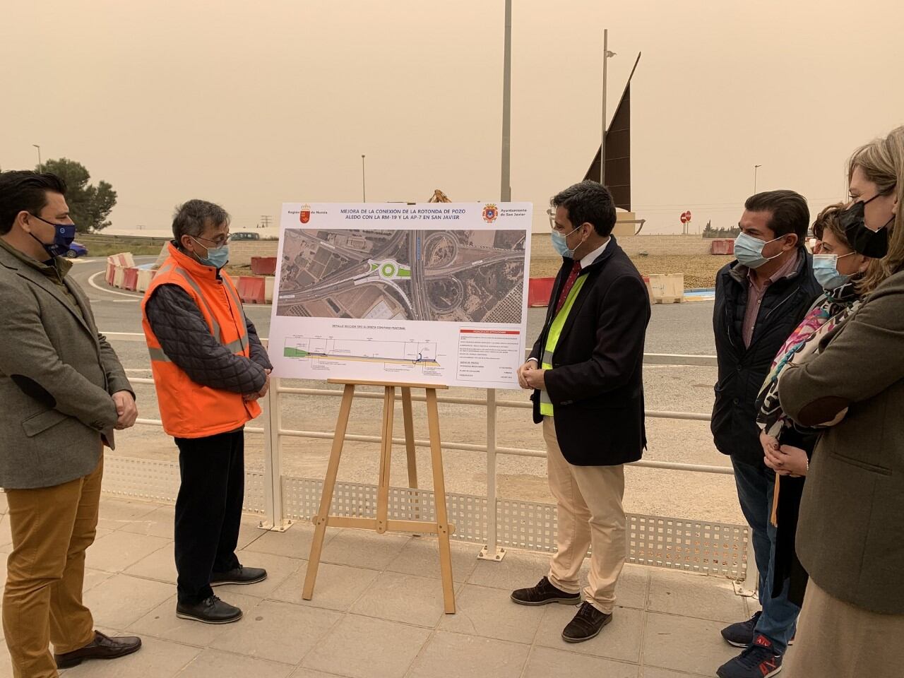 Inicio obras remodelación rotonda Pozo Aledo