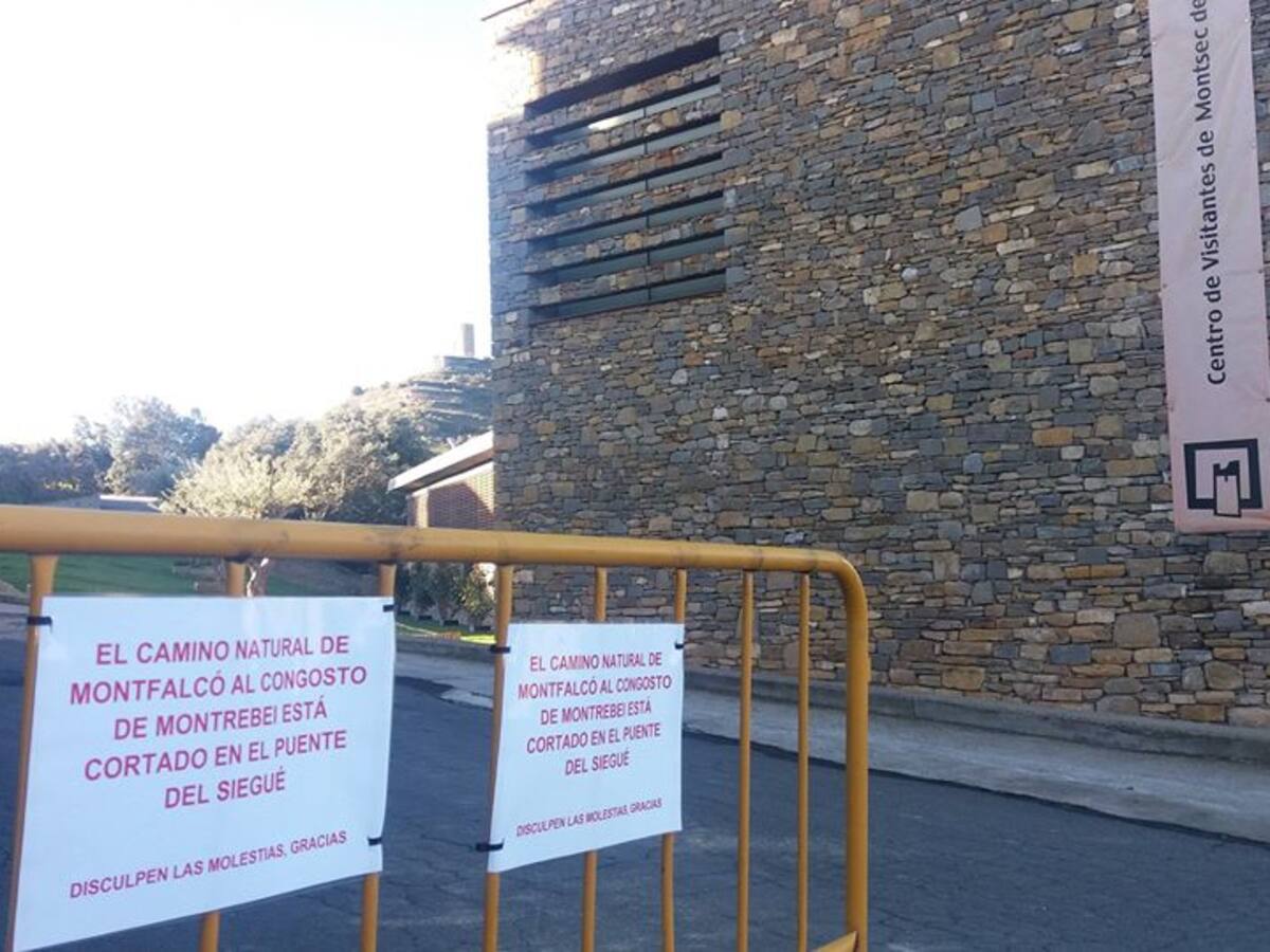 La reapertura del puente colgante sobre Canelles pendiente del informe técnico