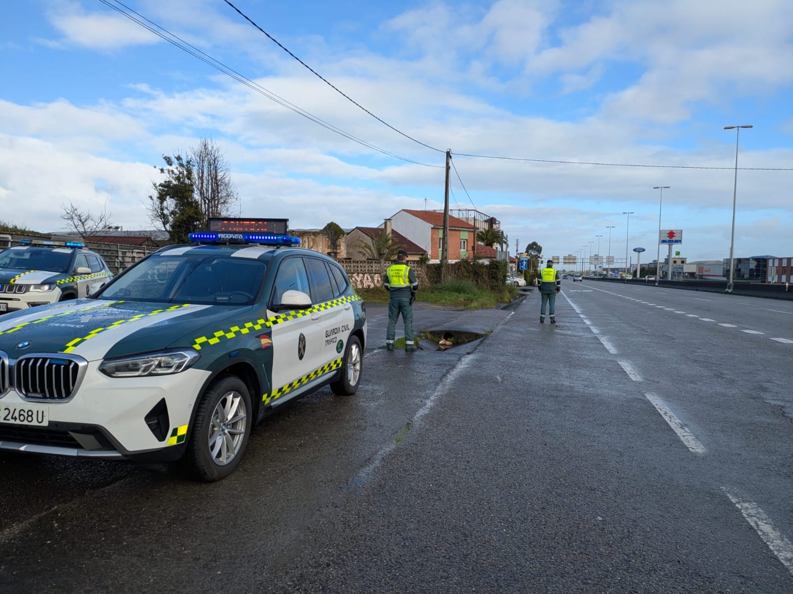 Imagen de un control de velocidad cedida por la Guardia Civil.