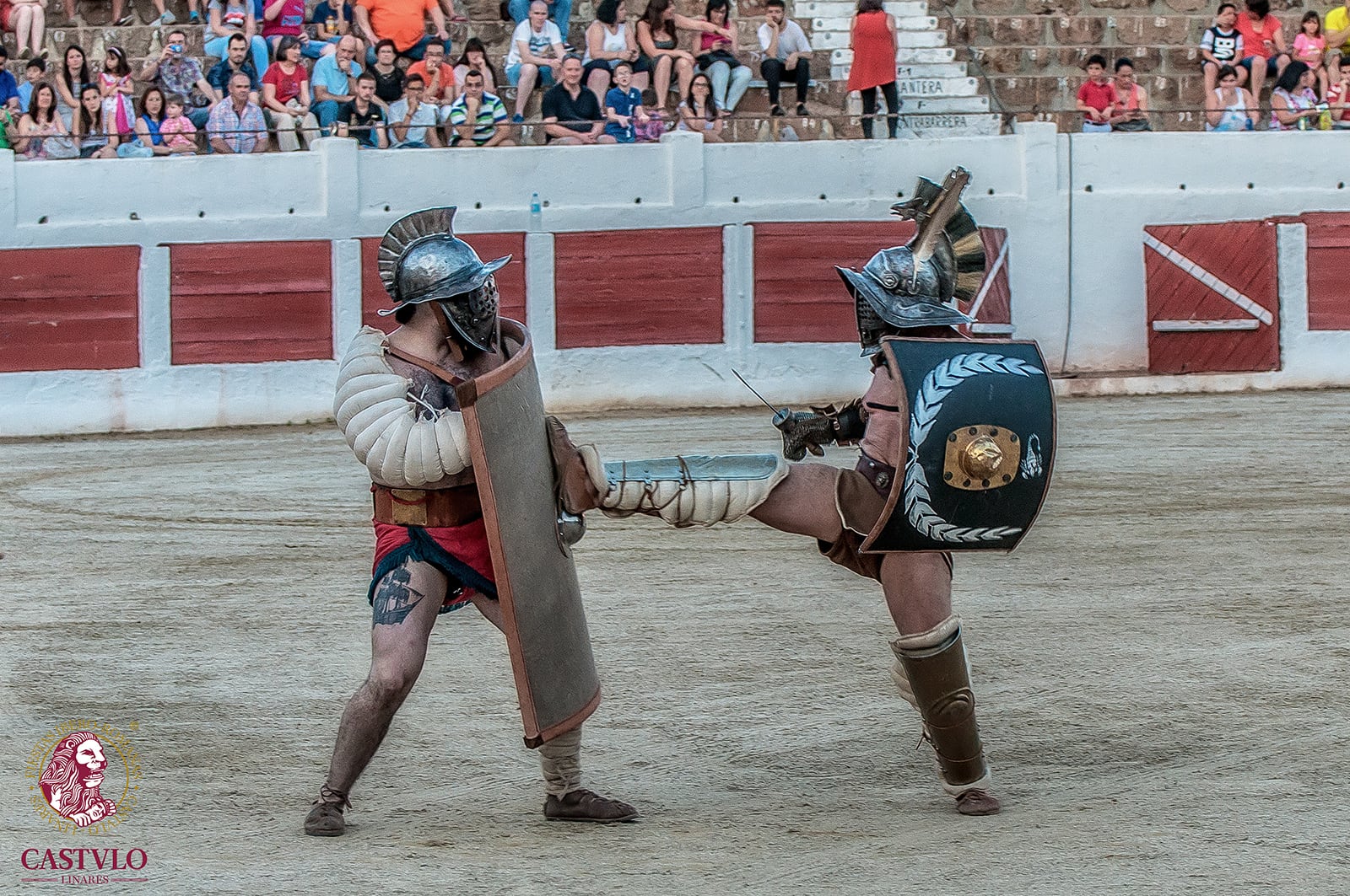Imagen de uno de los eventos en las Fiestas Íbero Romanas de Cástulo.