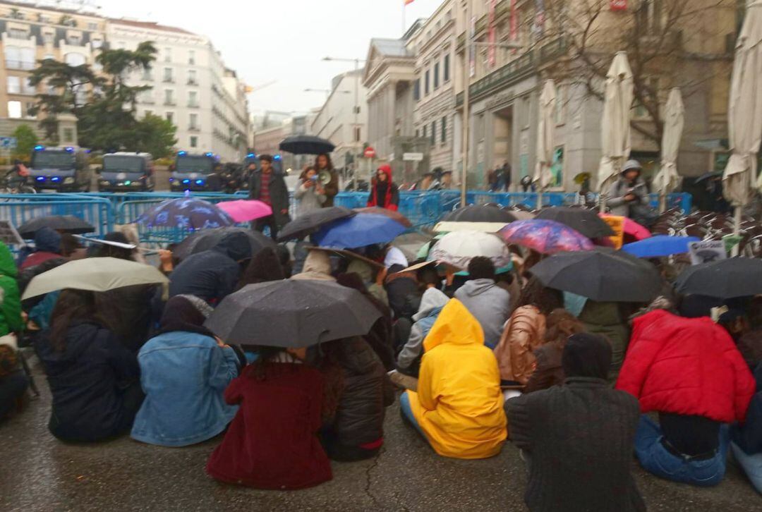 Manifestación contra el cambio climático en España. 