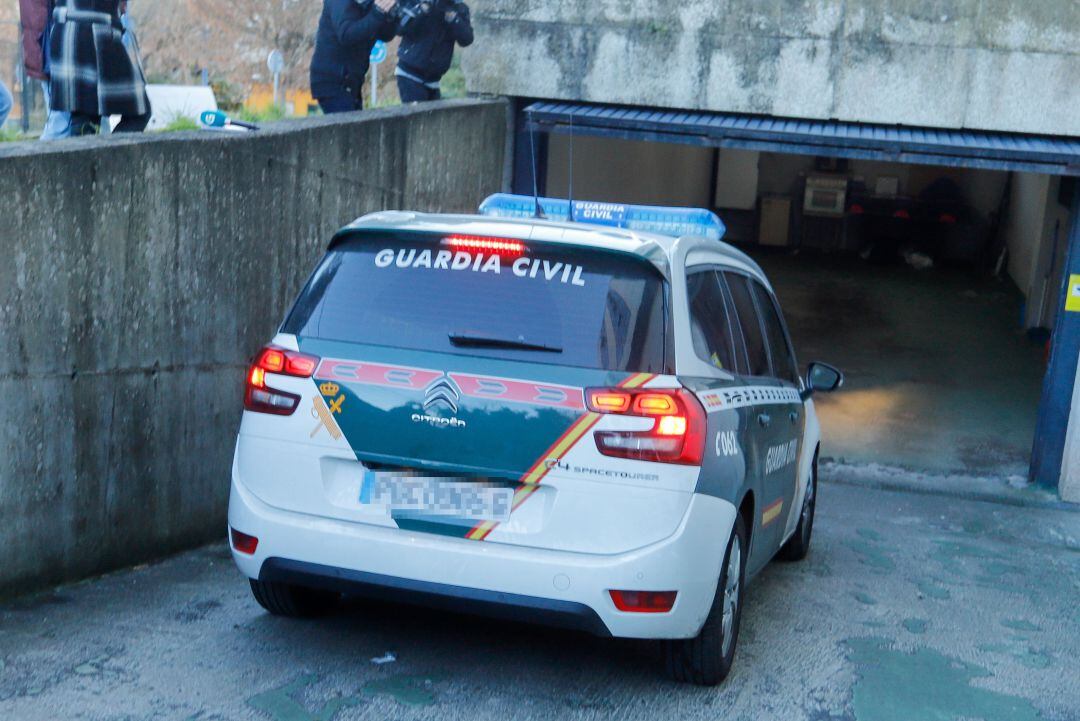 El detenido entrando en el juzgado de Vigo