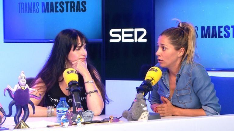 Las actrices Baeatriz Rico y Mariam Hernández durante la entrevista en &#039;Tramas Maestras&#039;