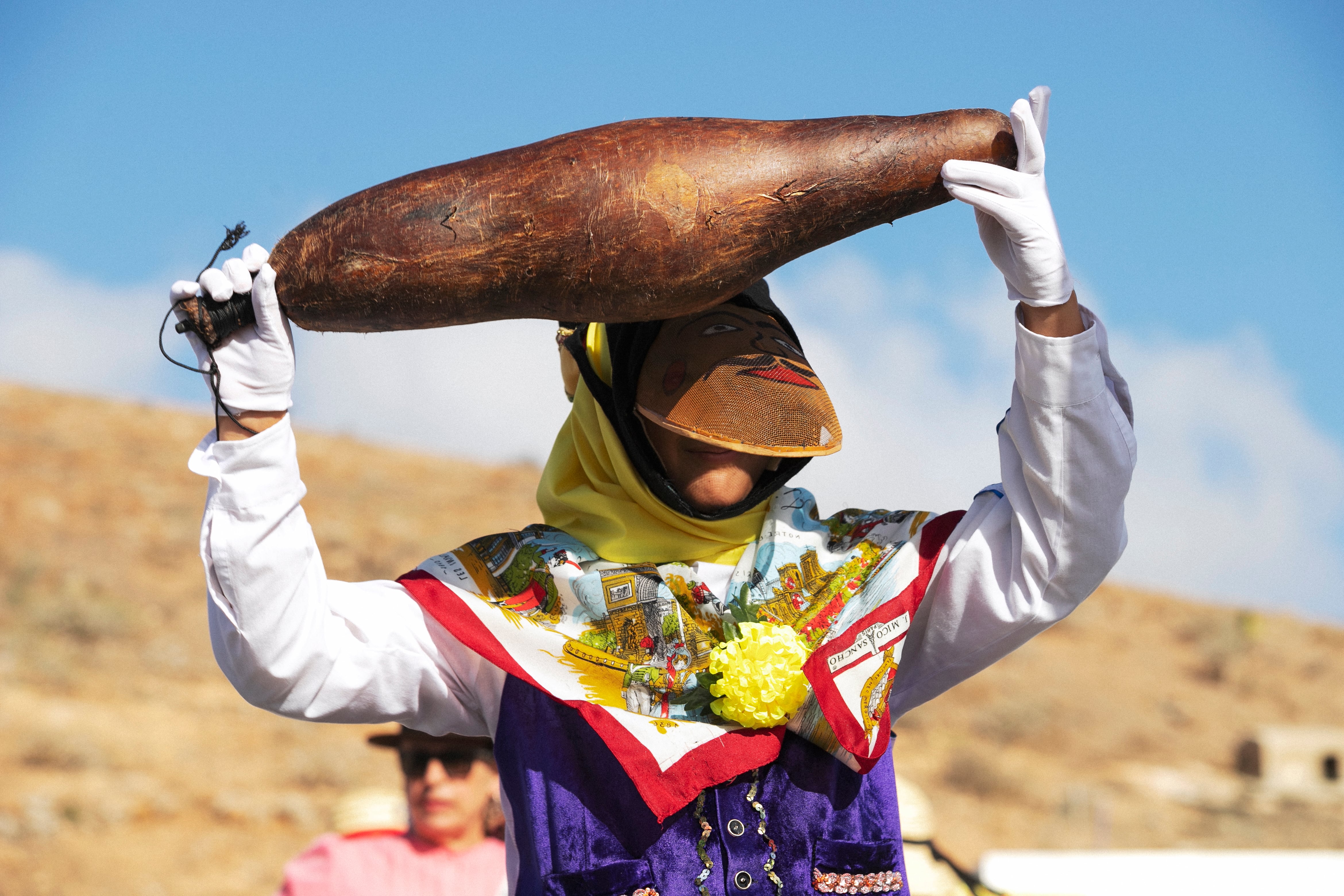 Un integrante de la Parranda marinera de &#039;Los Buches&#039;.