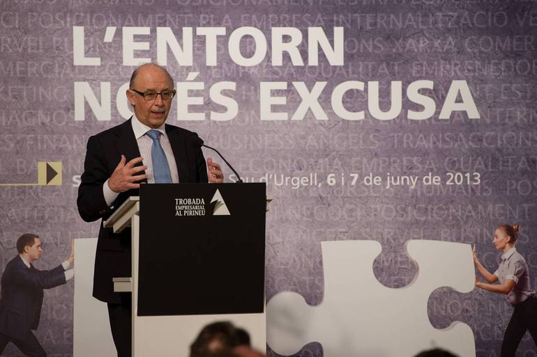 El ministre espanyol, Cristóbal Montoro, a la trobada de l&#039;any passat