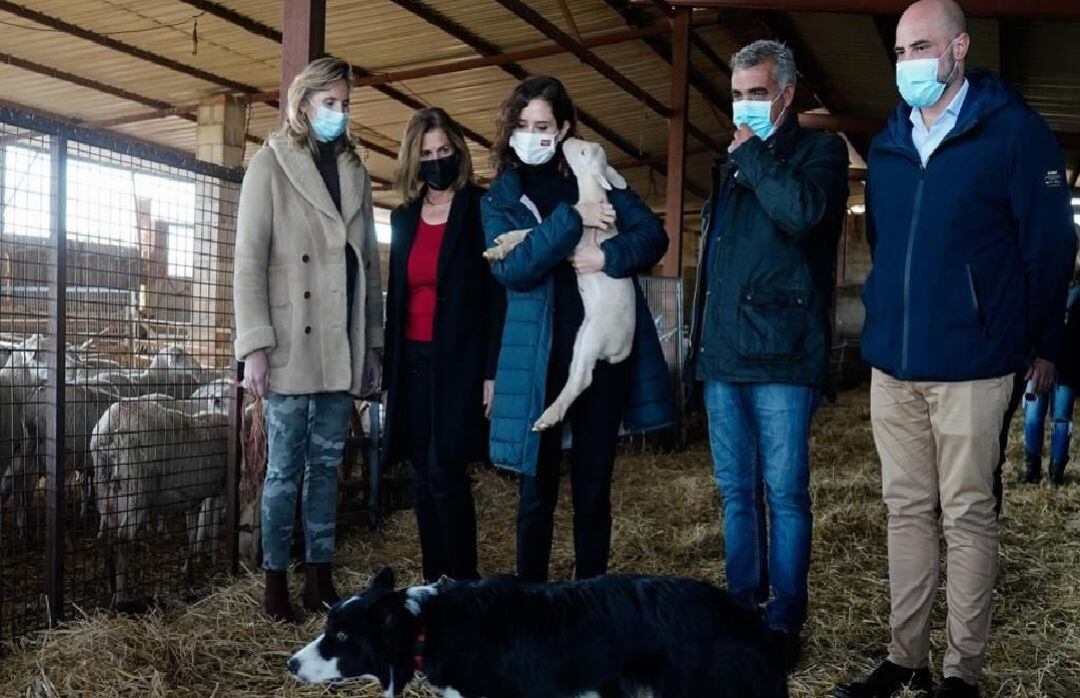 Díaz Ayuso durante su visita a la &quot;España vaciada&quot;