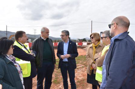 Visita a las obras de la CV-734 entre Gata y Xàbia.