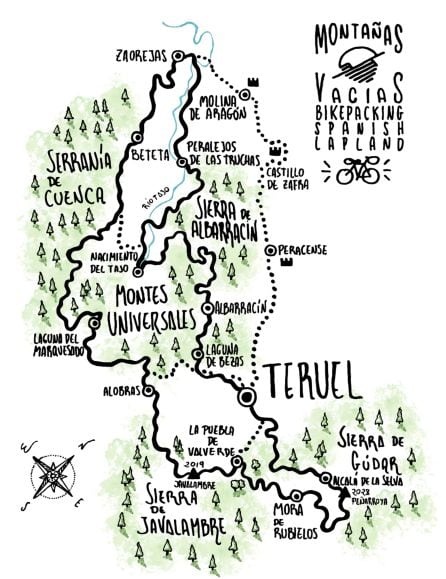 Mapa de la ruta.