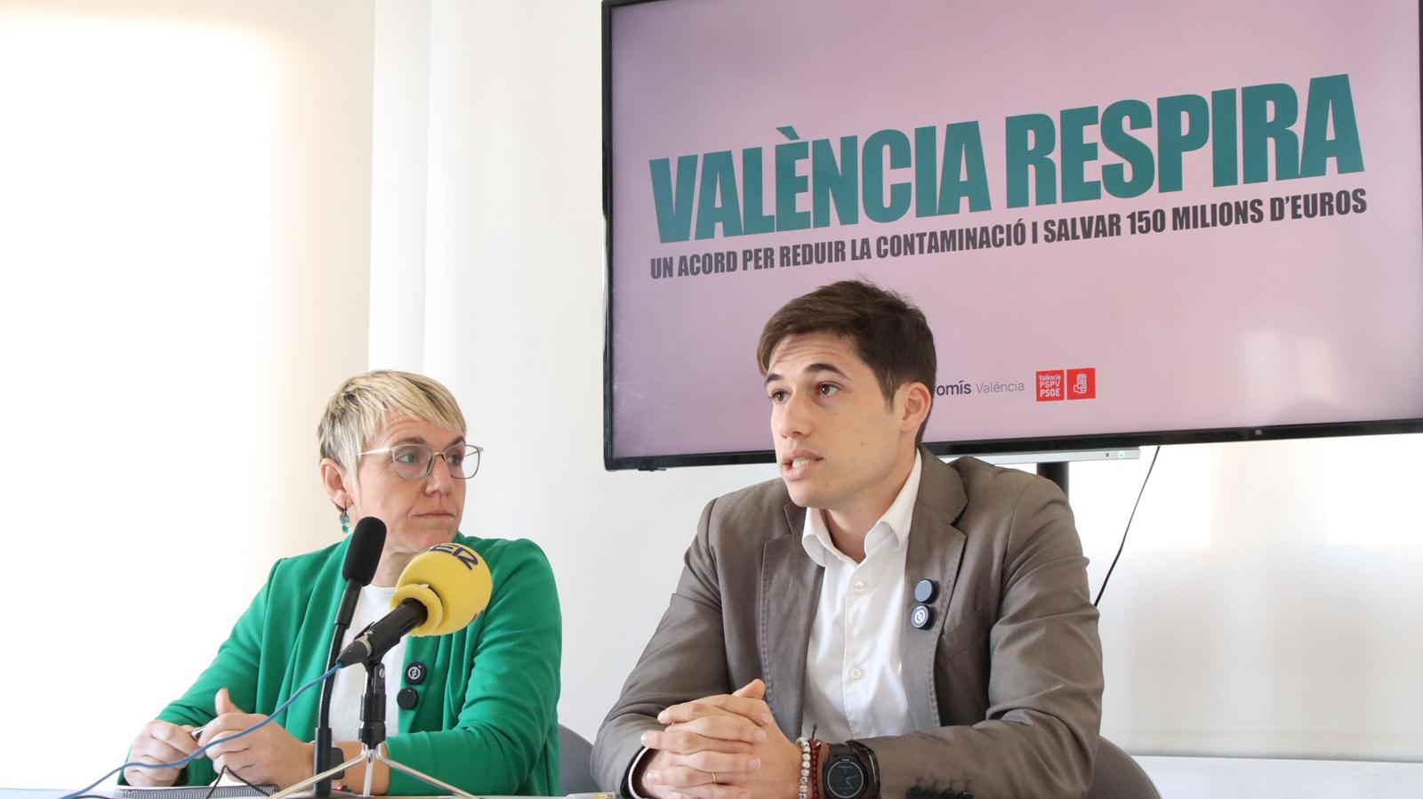 Papi Robles (Compromís) y Borja Sanjuan (PSPV)