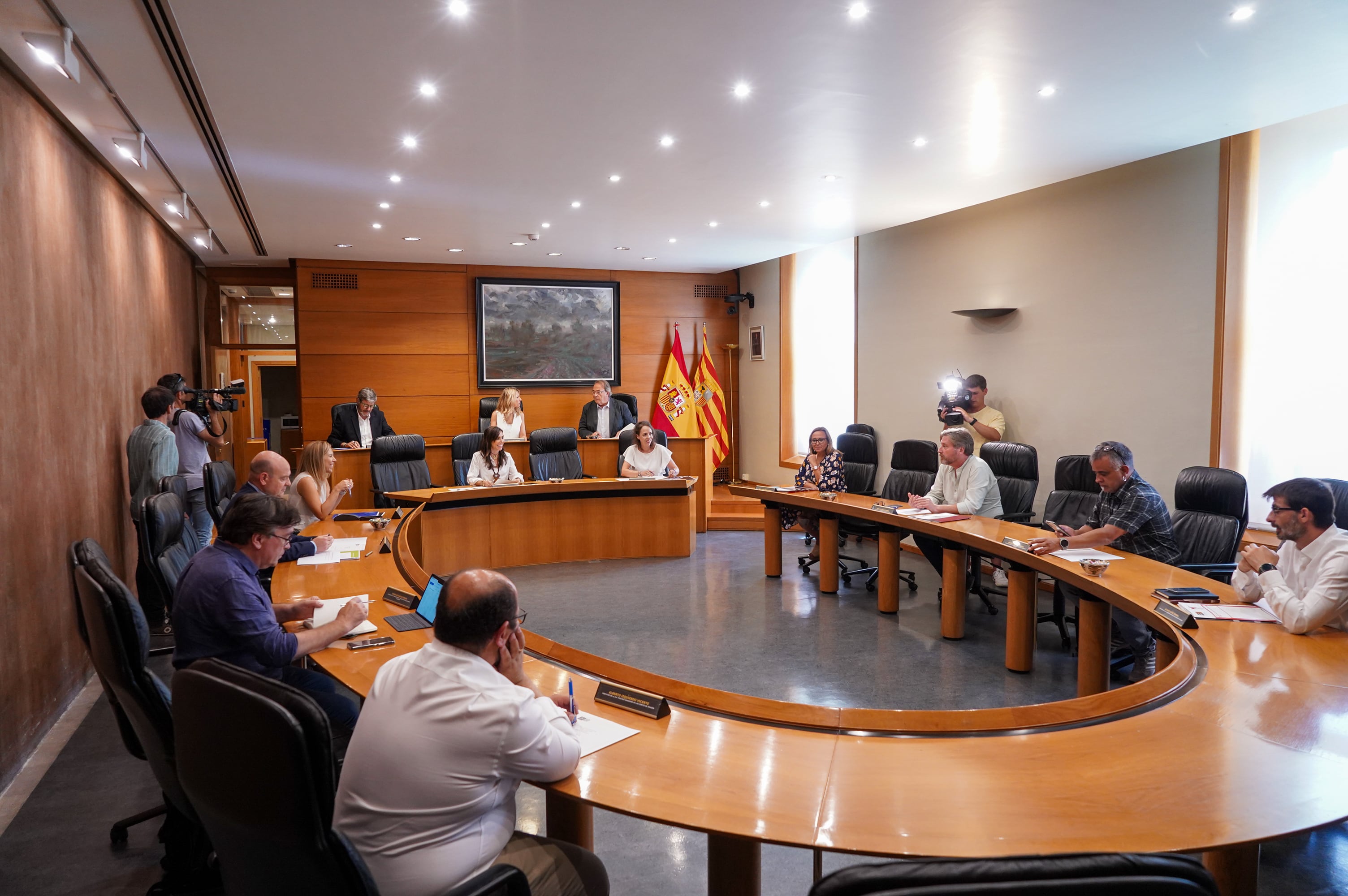 Primera Junta de Portavoces en las Cortes de Aragón tras las elecciones del 28 de mayo de 2023