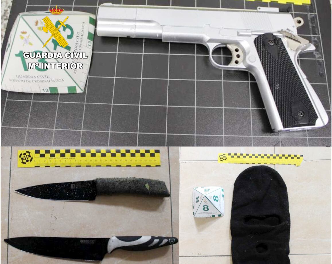 La Guardia Civil detiene a un hombre por asaltar locales con pistola y cuchillo en Piélagos, Puente San Miguel y Los Corrales de Buelna