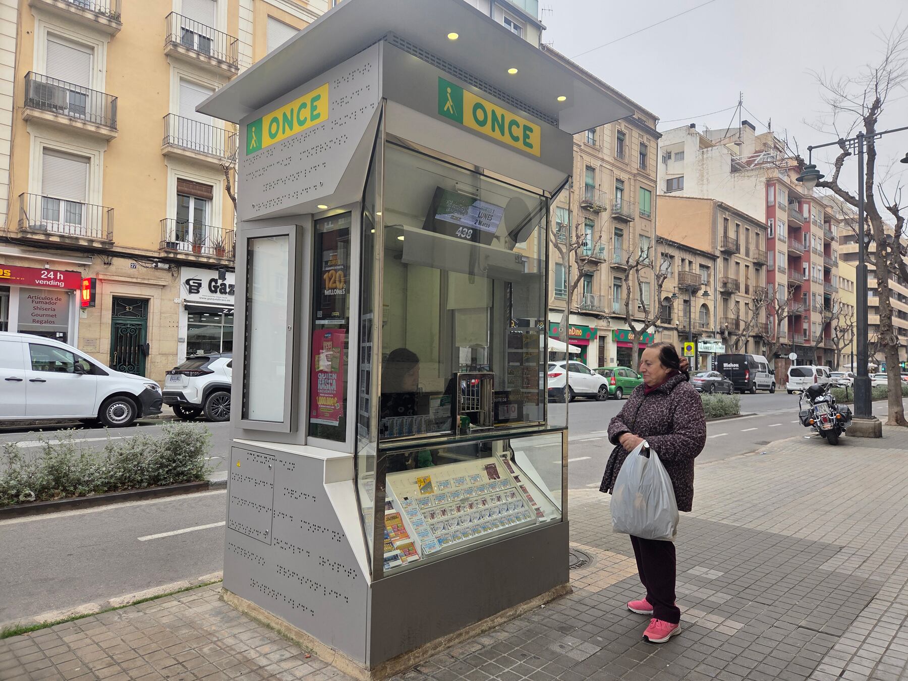 El quiosco de la ONCE donde se ha vendido el premio
