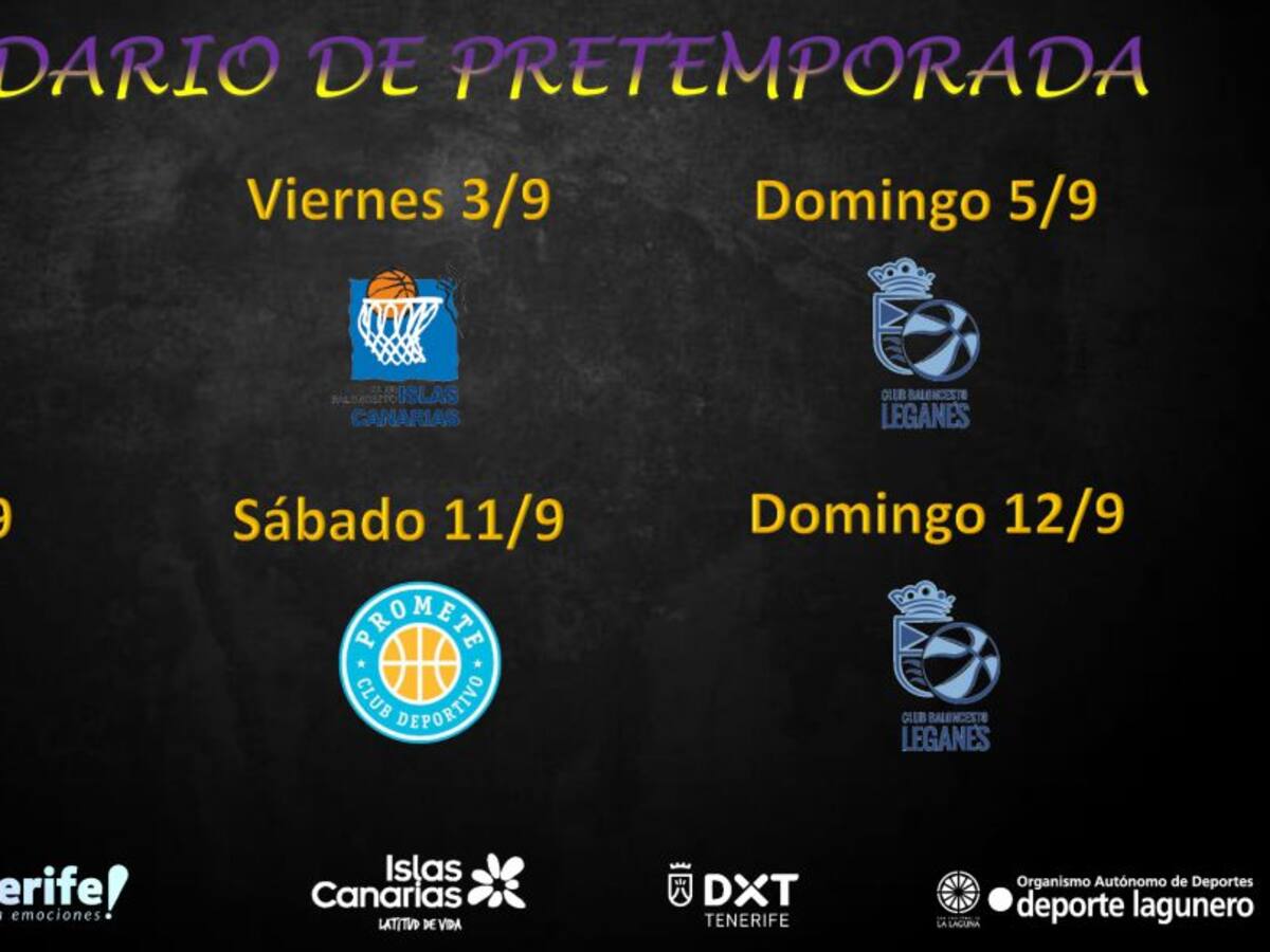 El CB Tenerife Clarinos jugará cinco partidos de pretemporada