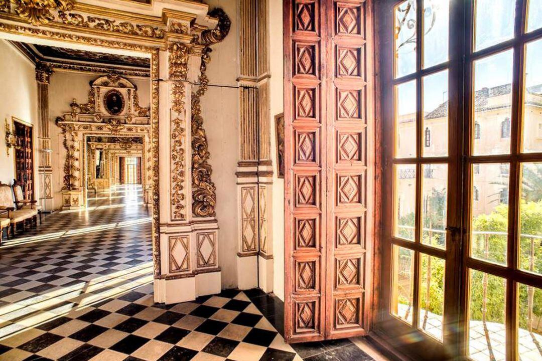 Interior del Palau Ducal de Gandia. 