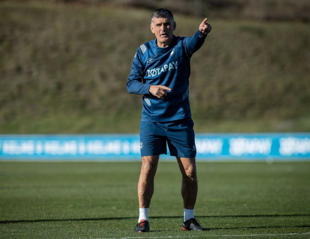 José Luis Mendilibar en Ibaia