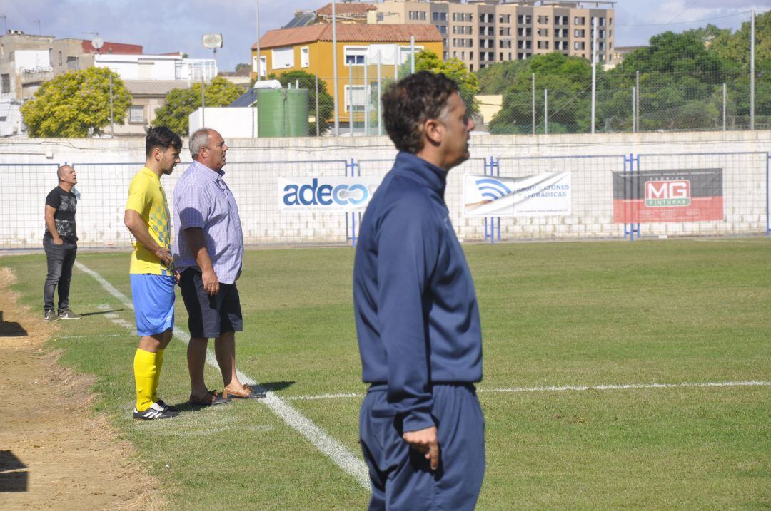 Paco Calas durante un partido esta temporada en La Juventud