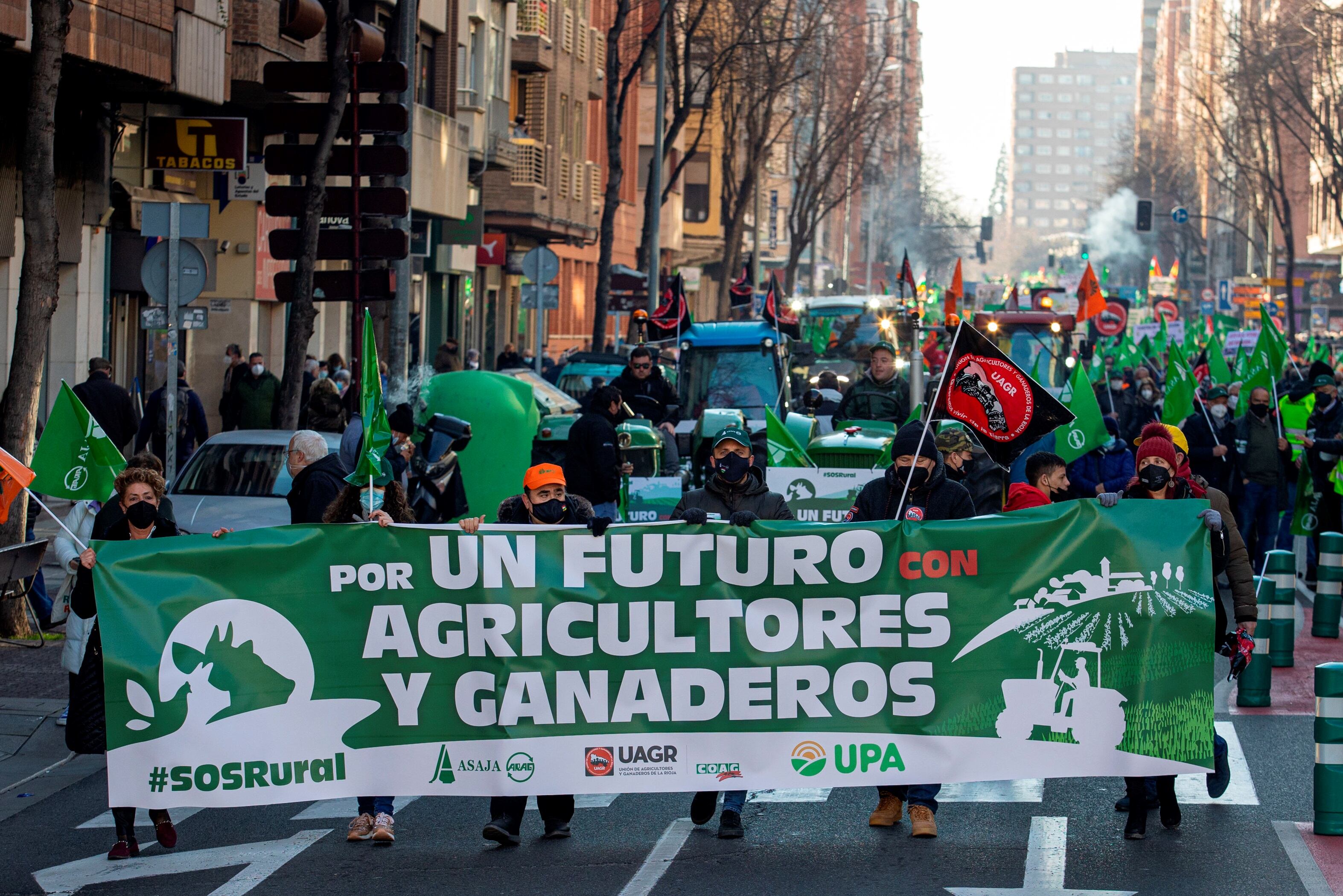 Marcha organizada por las organizaciones agrarias Asaja, COAG y UPA(Archivo)