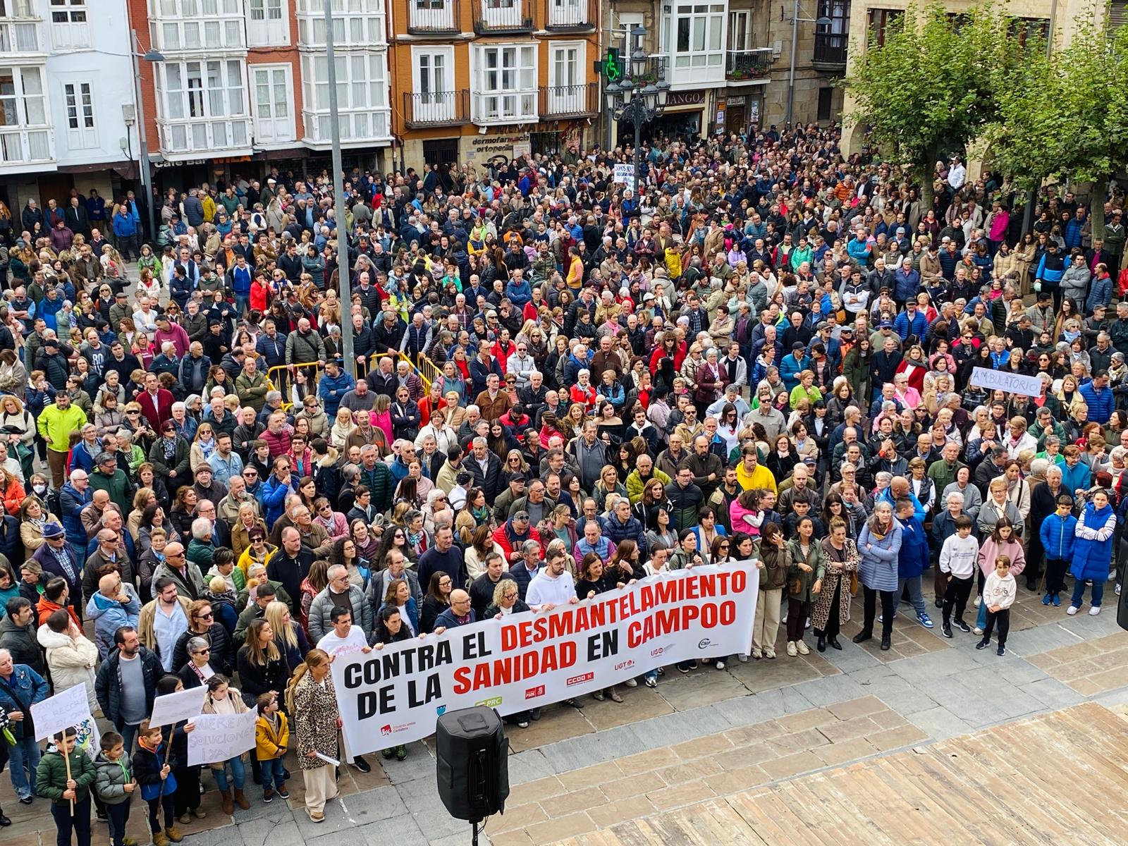 Manifestación celebrada este sábado en Reinosa