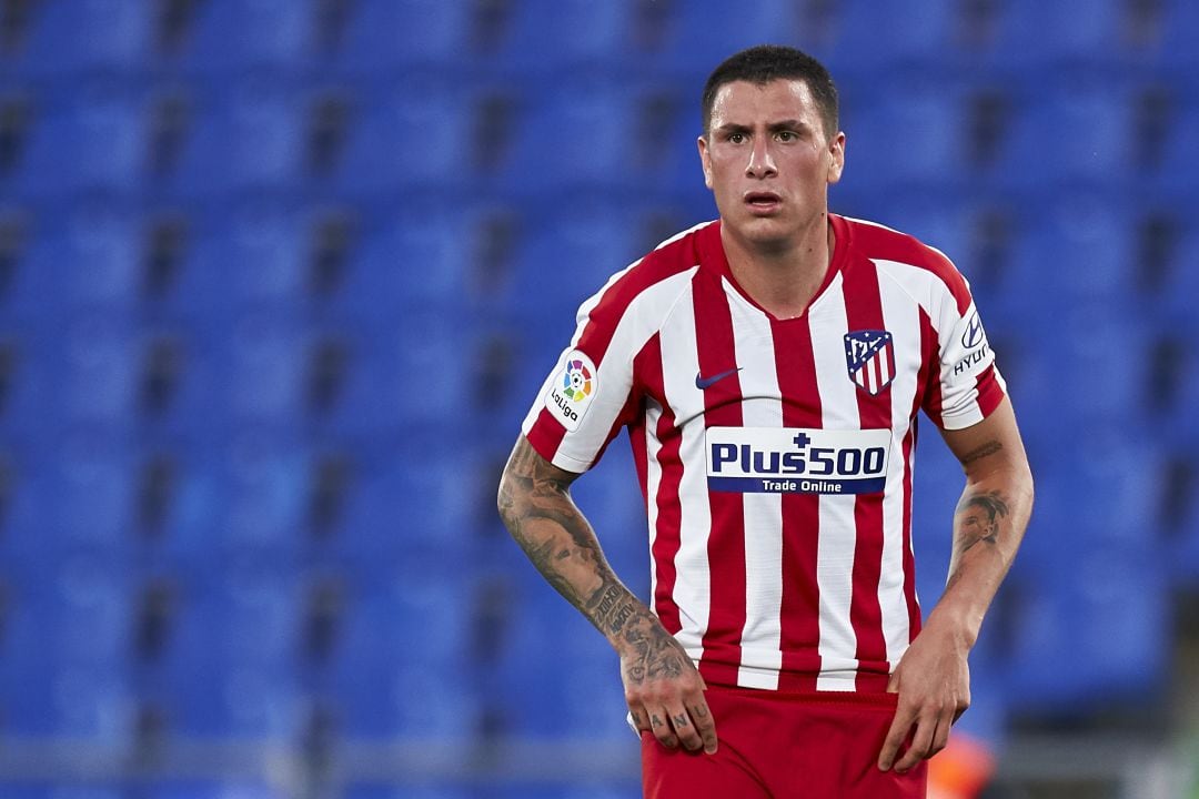 José María Giménez, en un partido con el Atlético