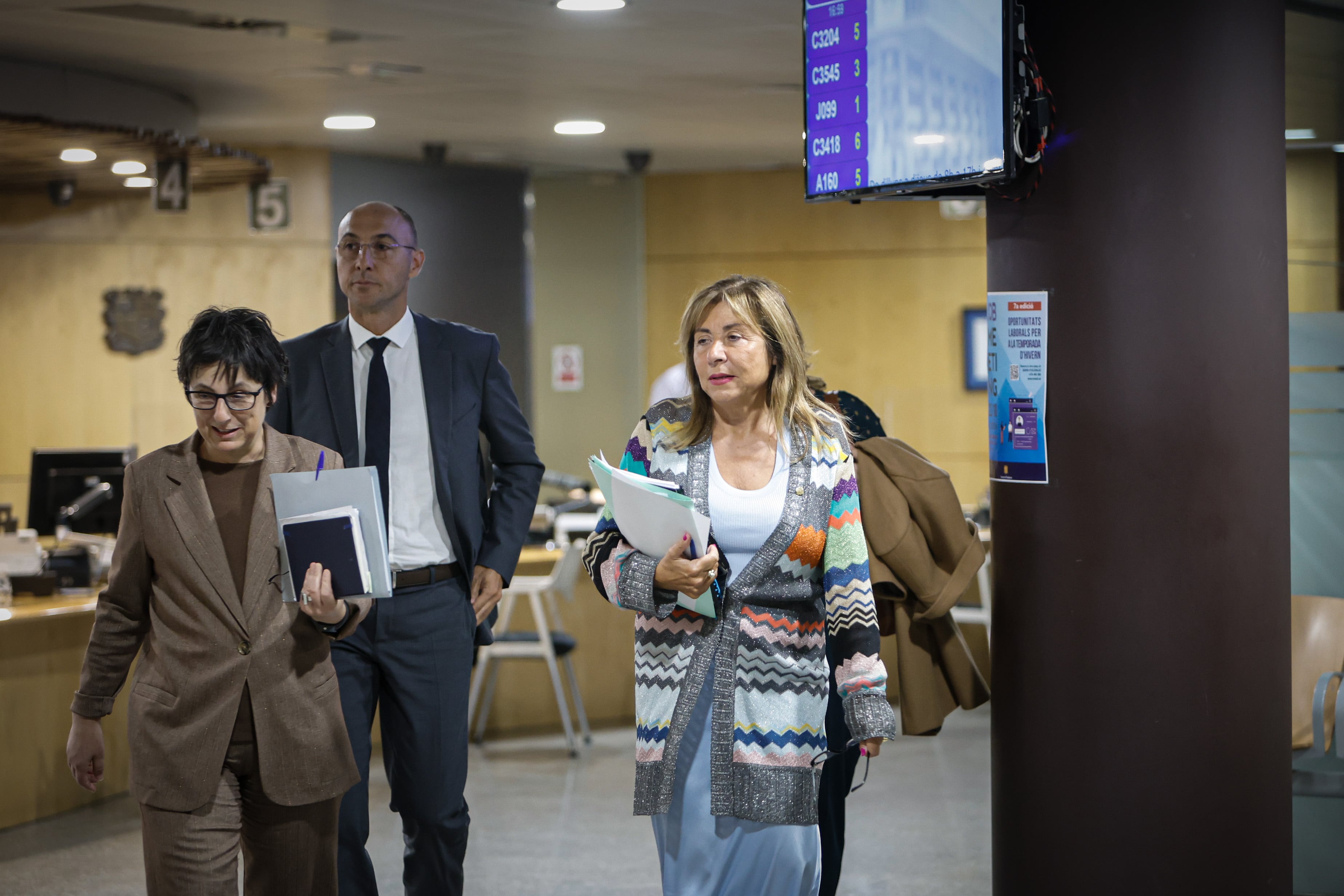 La ministra de Presidència, Economia, Treball i Habitatge, Conxita Marsol, la directora de l&#039;Institut Nacional d&#039;Habitatge, Marta Alberch