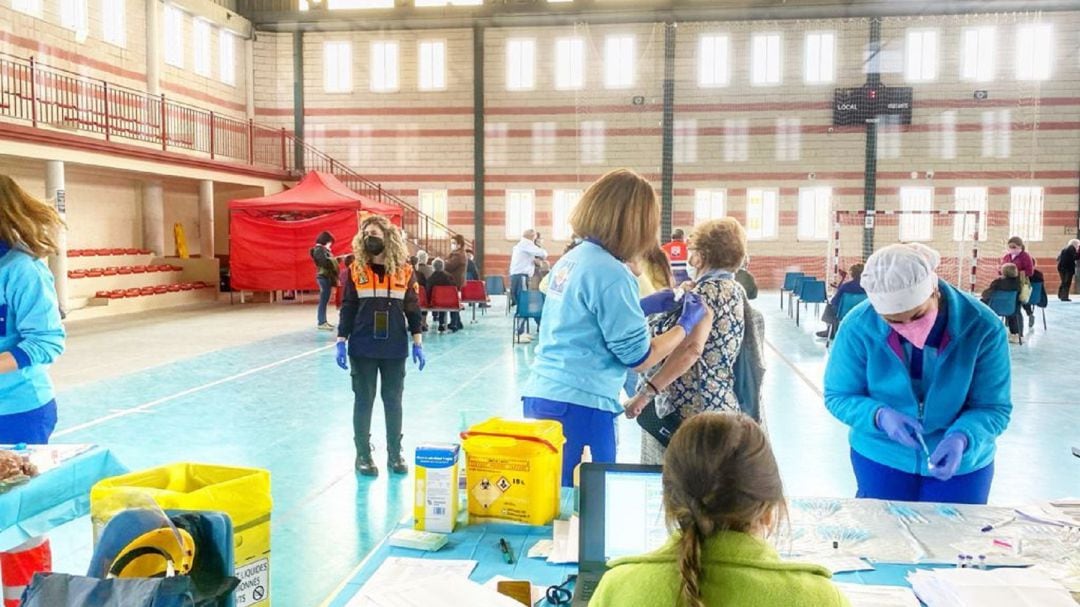 Momento de la jornada de vacunación celebrada en Jódar