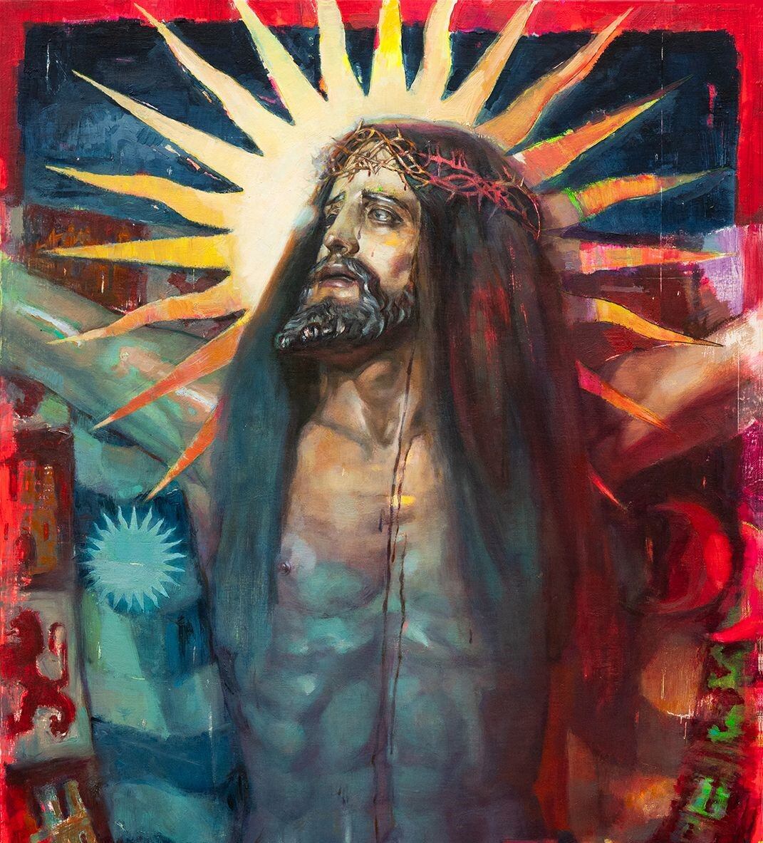 Detalle del cartel de la Semana Santa de Jerez 2026