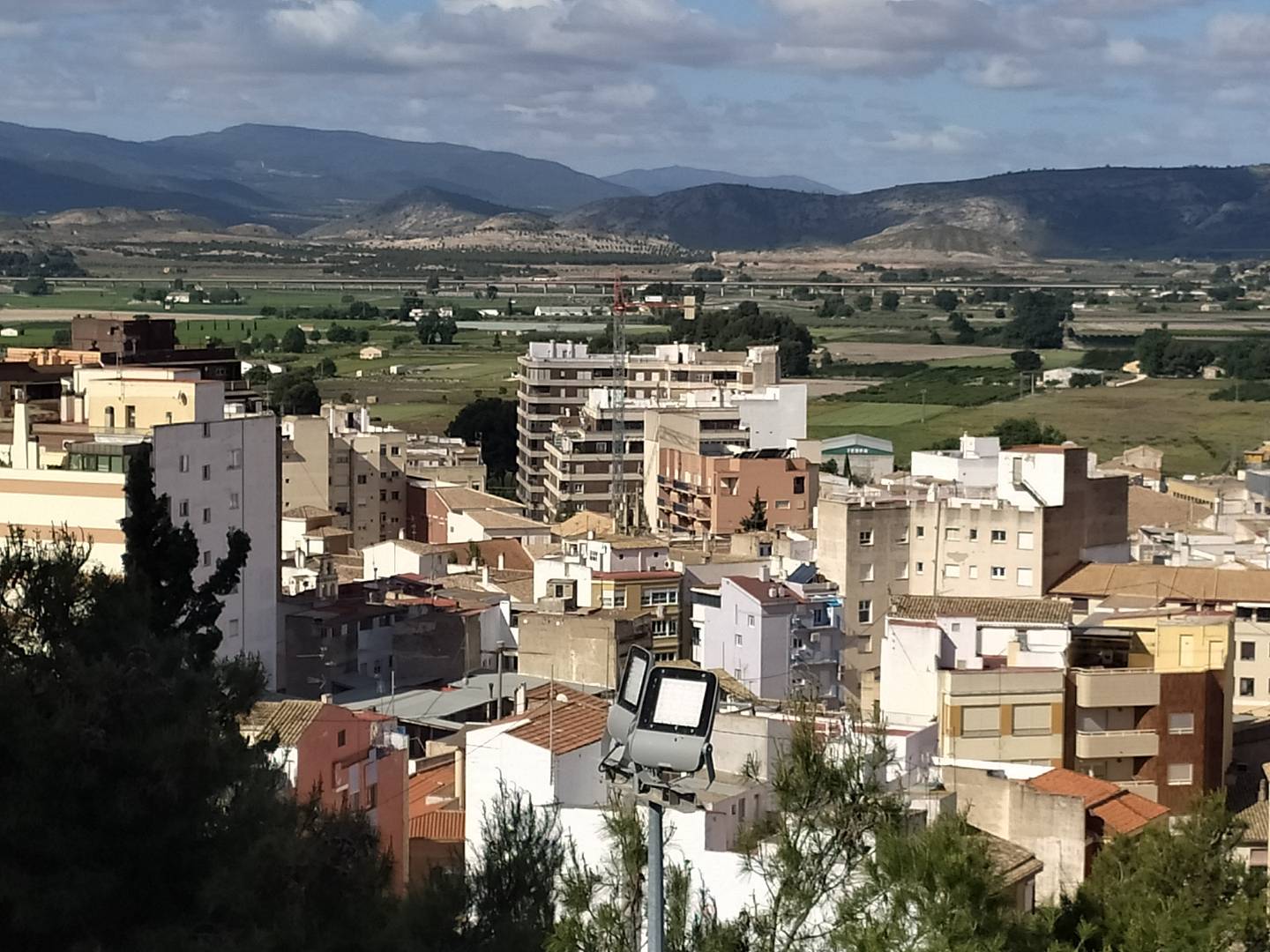 Panorama general de Villena desde el Castillo