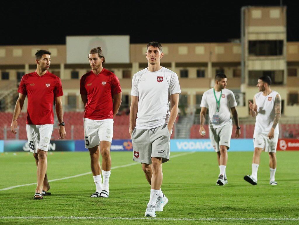 Babic en el amistoso contra Baréin, en el que fue suplente.