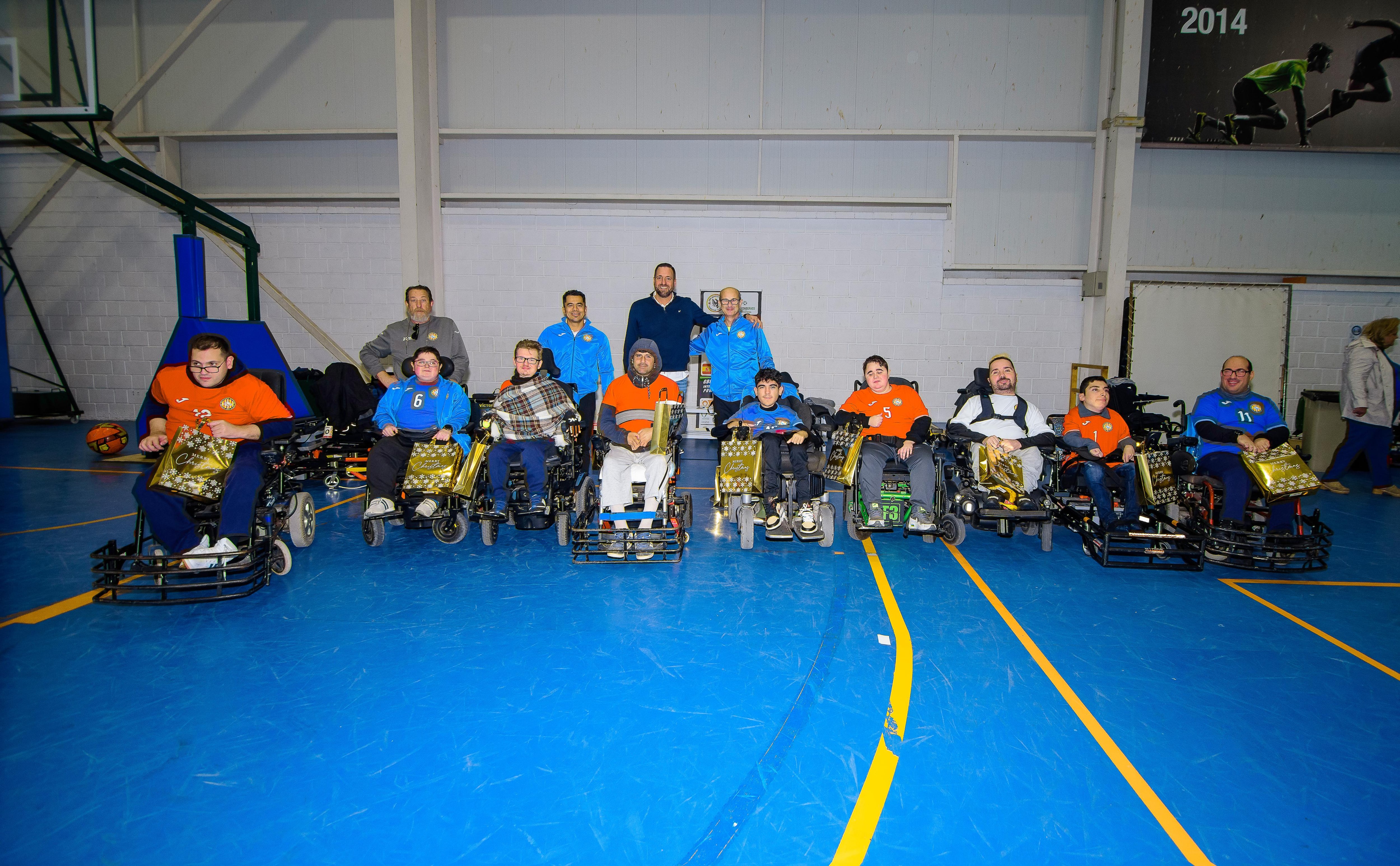 Jugadores del Xaloc Powerchair de Alicante