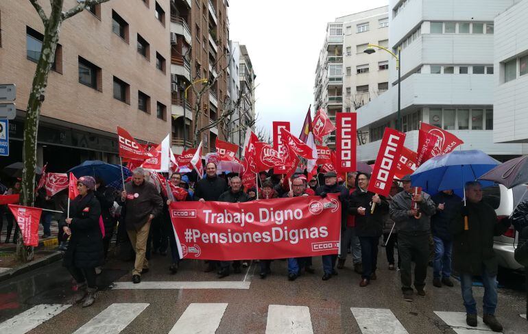Manifestación por las pensiones en Ciudad Real