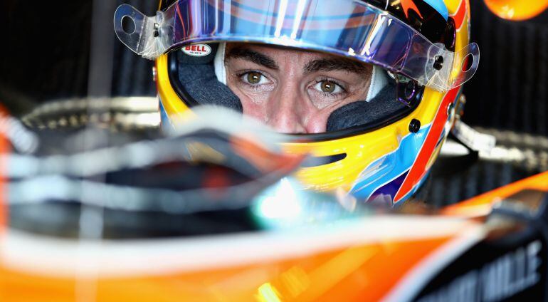 Fernando Alonso, en su McLaren-Honda.