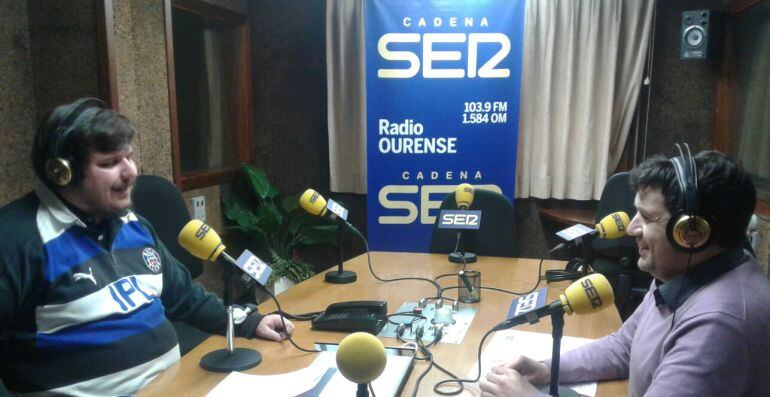 Francisco Fraga durante su entrevista en Radio Ourense