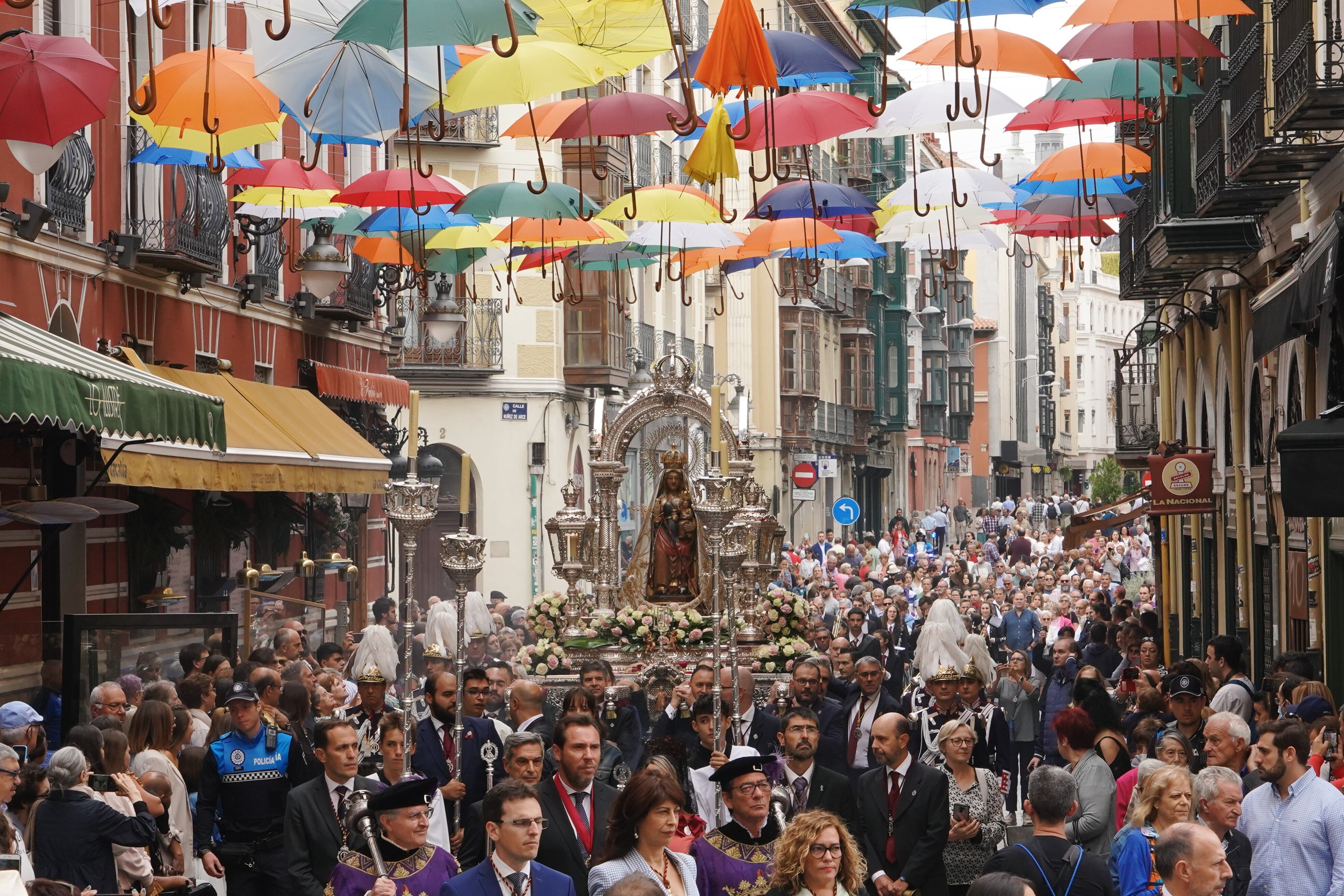 Celebración de la procesión en honor de la Virgen de San Lorenzo