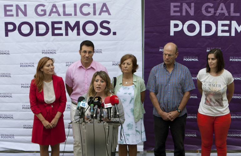 La secretaria general de Podemos Galicia, Carmen Santos.