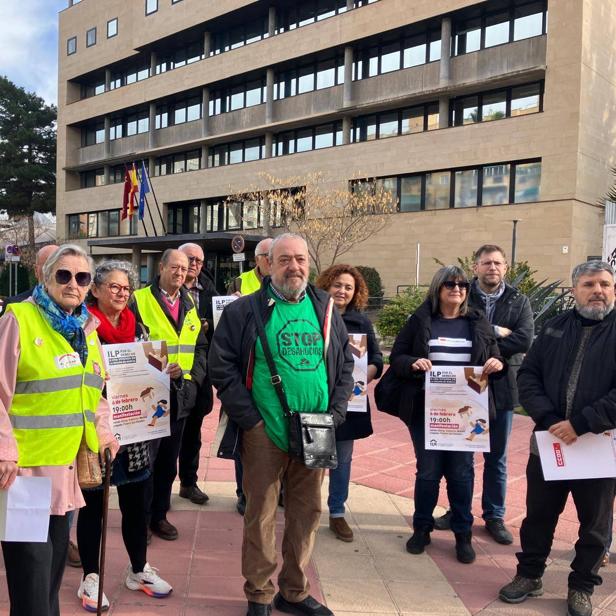 El movimiento por la vivienda vuelve a la calle para exigir la aplicación de la ley en la Región