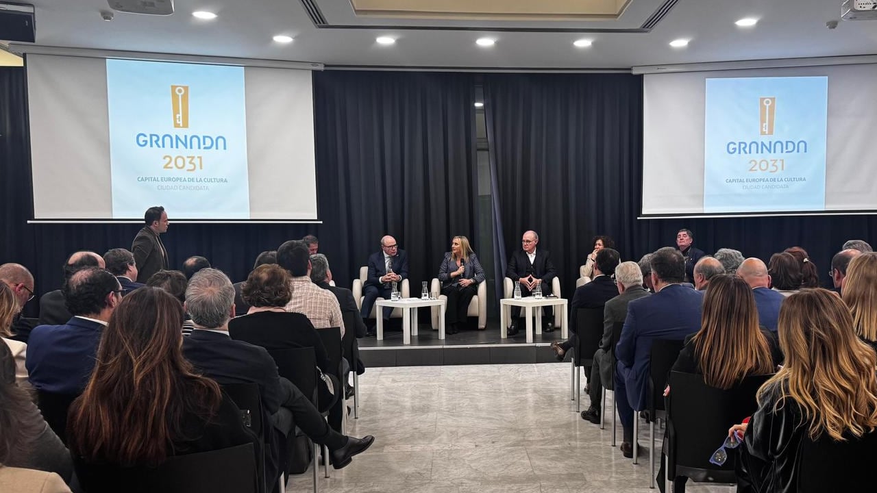 Presentación de Granada 2031 en el Círculo de Bellas Artes de Madrid en enero de 2025