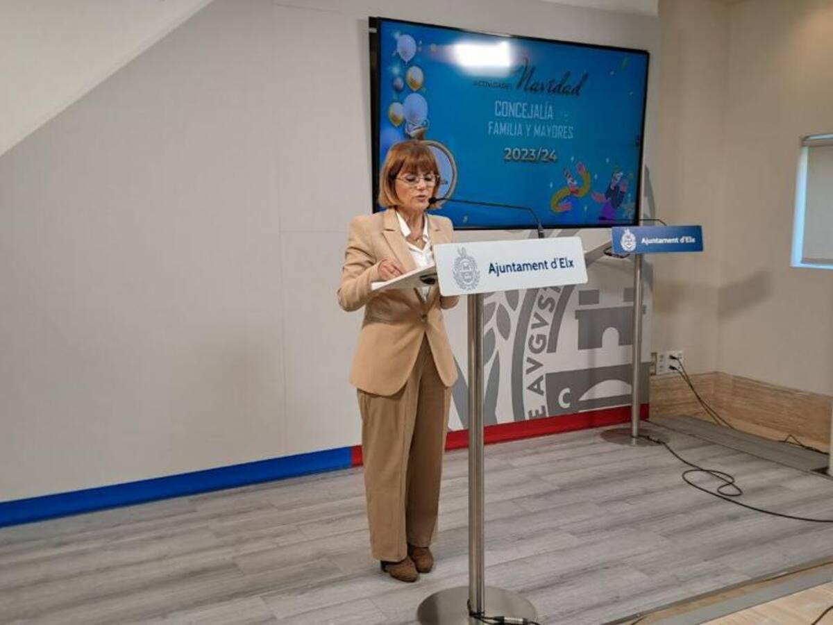 El Ayuntamiento de Elche presenta las actividades navideñas para mayores