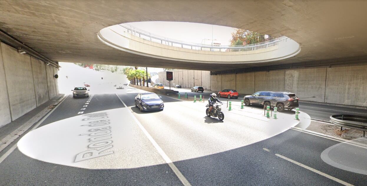 Punt de la Ronda on s'ha produït l'accident mortal