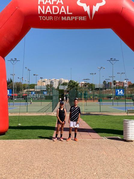 Eric Maestre y Laura Pérez en el Rafa Nadal Tour