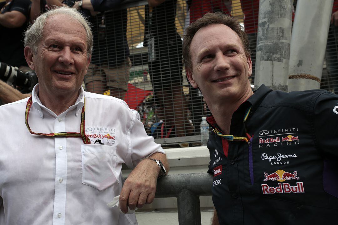 Helmut Marko y Christian Horner