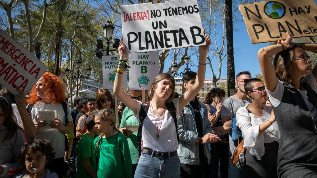 oncentración convocada por la emergencia climática